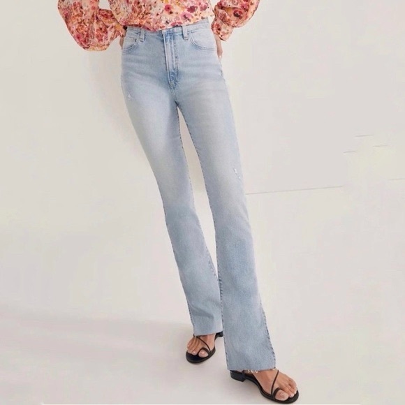 NWOT Favorite Daughter The Valentina Tower Super Hi Rise Jeans in Astor Size 25